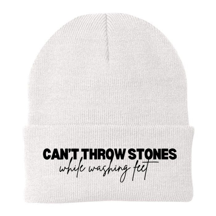 CanT Throw Stones While Washing Feet Knit Cap Winter Beanie