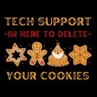 Christmas Tech Support Here To Delete Cookies 16 in Basic Backpack