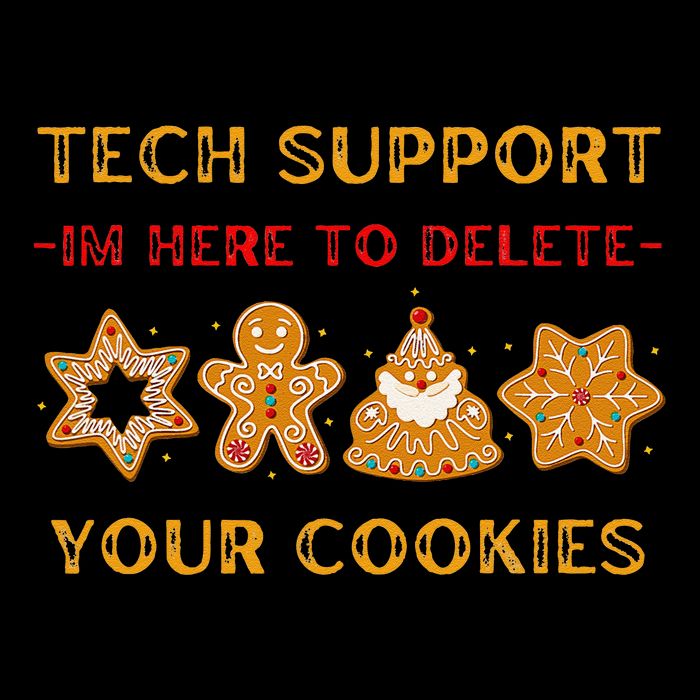 Christmas Tech Support Here To Delete Cookies 16 in Basic Backpack