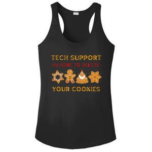 Christmas Tech Support Here To Delete Cookies Ladies PosiCharge Competitor Racerback Tank