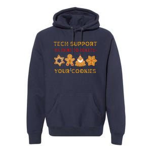 Christmas Tech Support Here To Delete Cookies Premium Hoodie