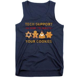 Christmas Tech Support Here To Delete Cookies Tank Top