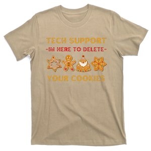 Christmas Tech Support Here To Delete Cookies T-Shirt