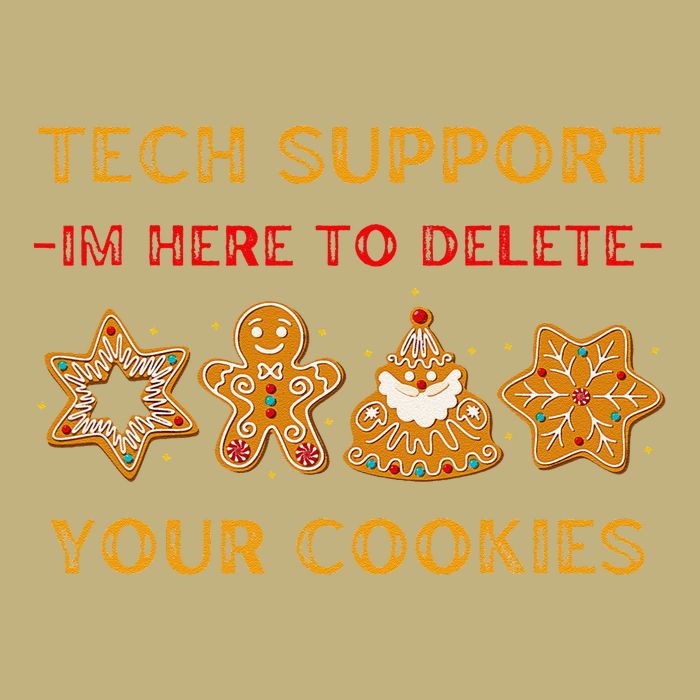 Christmas Tech Support Here To Delete Cookies T-Shirt