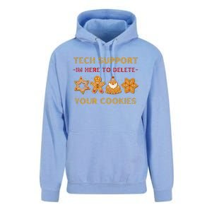 Christmas Tech Support Here To Delete Cookies Unisex Surf Hoodie