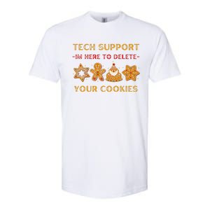 Christmas Tech Support Here To Delete Cookies Softstyle CVC T-Shirt