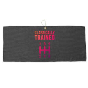 Classically Trained Stick Driver Ual Transmission Car Cute Gift Large Microfiber Waffle Golf Towel