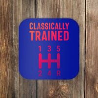 Classically Trained Stick Driver Ual Transmission Car Cute Gift Coaster