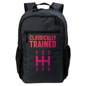 Classically Trained Stick Driver Ual Transmission Car Cute Gift Daily Commute Backpack