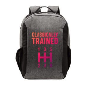 Classically Trained Stick Driver Ual Transmission Car Cute Gift Vector Backpack