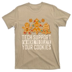 Christmas Tech Support Here To Delete Cookies Xmas T-Shirt