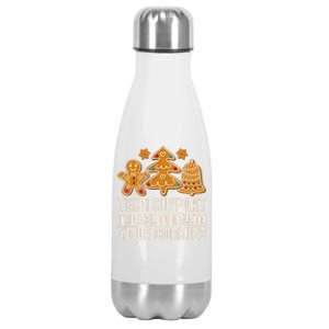 Christmas Tech Support Here To Delete Cookies Xmas Stainless Steel Insulated Water Bottle