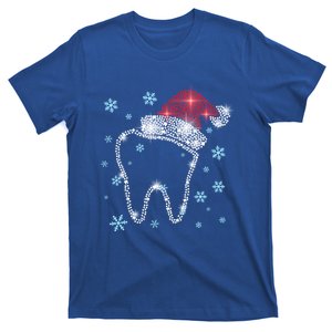 Christmas Tooth Santa Hat Funny Dentist Dental Assistant Gift T-Shirt