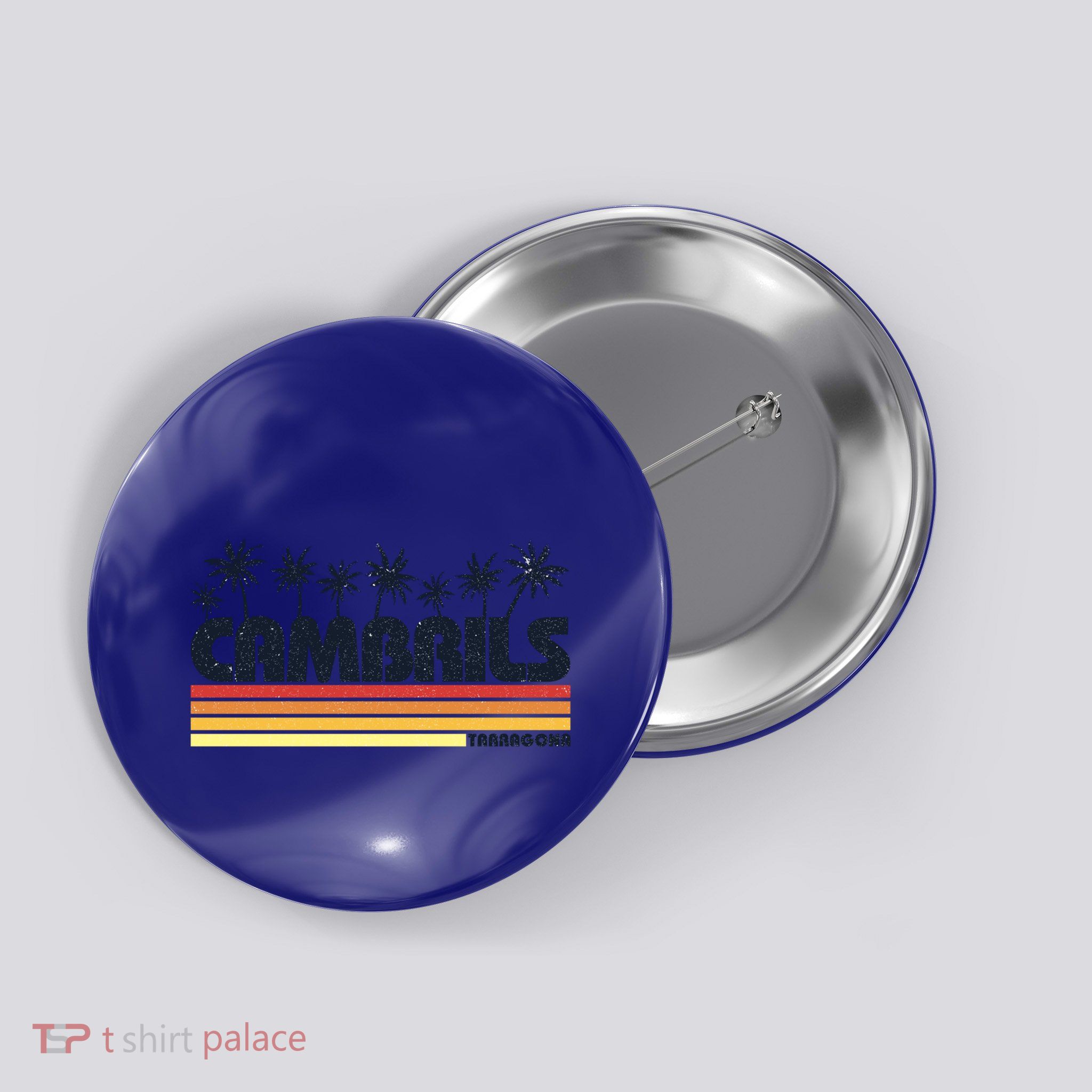 Cambrils Tarragona Spain Retro Tourism Great Gift Button