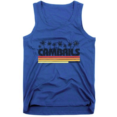 Cambrils Tarragona Spain Retro Tourism Great Gift Tank Top