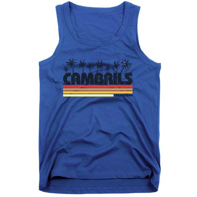 Cambrils Tarragona Spain Retro Tourism Great Gift Tank Top