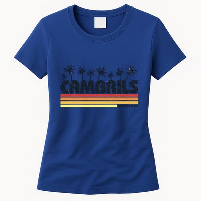 Cambrils Tarragona Spain Retro Tourism Great Gift Womens T-Shirt