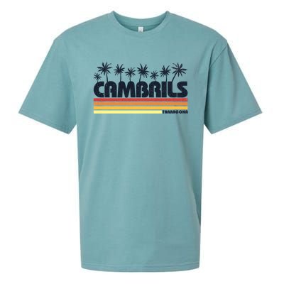 Cambrils Tarragona Spain Retro Tourism Great Gift Sueded Cloud Jersey T-Shirt