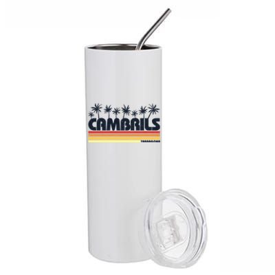 Cambrils Tarragona Spain Retro Tourism Great Gift Stainless Steel Tumbler