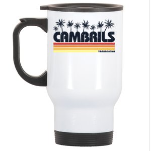 Cambrils Tarragona Spain Retro Tourism Great Gift Stainless Steel Travel Mug