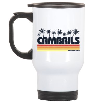 Cambrils Tarragona Spain Retro Tourism Great Gift Stainless Steel Travel Mug