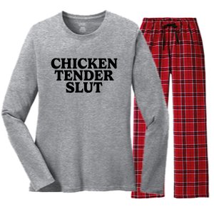 Chicken Tender Slut Women's Long Sleeve Flannel Pajama Set 