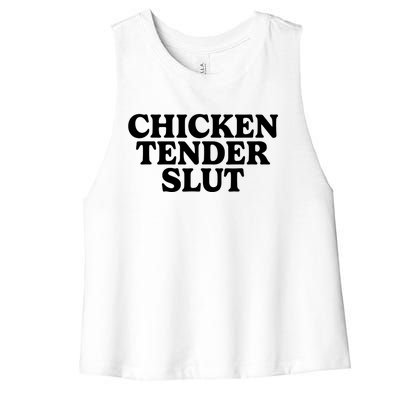 Chicken Tender Slut Women's Racerback Cropped Tank