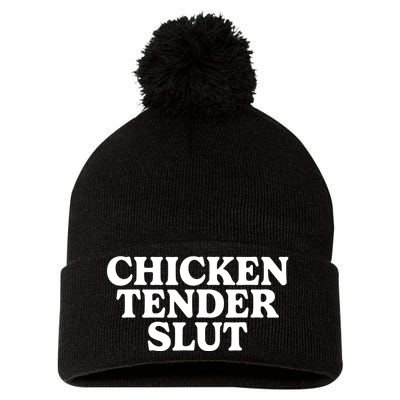 Chicken Tender Slut Pom Pom 12in Knit Beanie