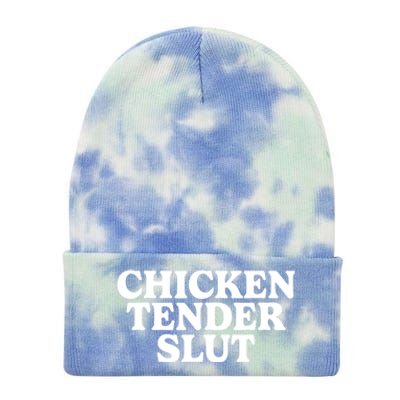 Chicken Tender Slut Tie Dye 12in Knit Beanie