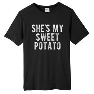 Couples Thanksgiving Shirts She's My Sweet Potato I Yam Tall Fusion ChromaSoft Performance T-Shirt