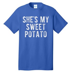 Couples Thanksgiving Shirts She's My Sweet Potato I Yam Tall T-Shirt