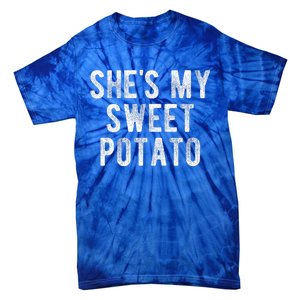 Couples Thanksgiving Shirts She's My Sweet Potato I Yam Tie-Dye T-Shirt