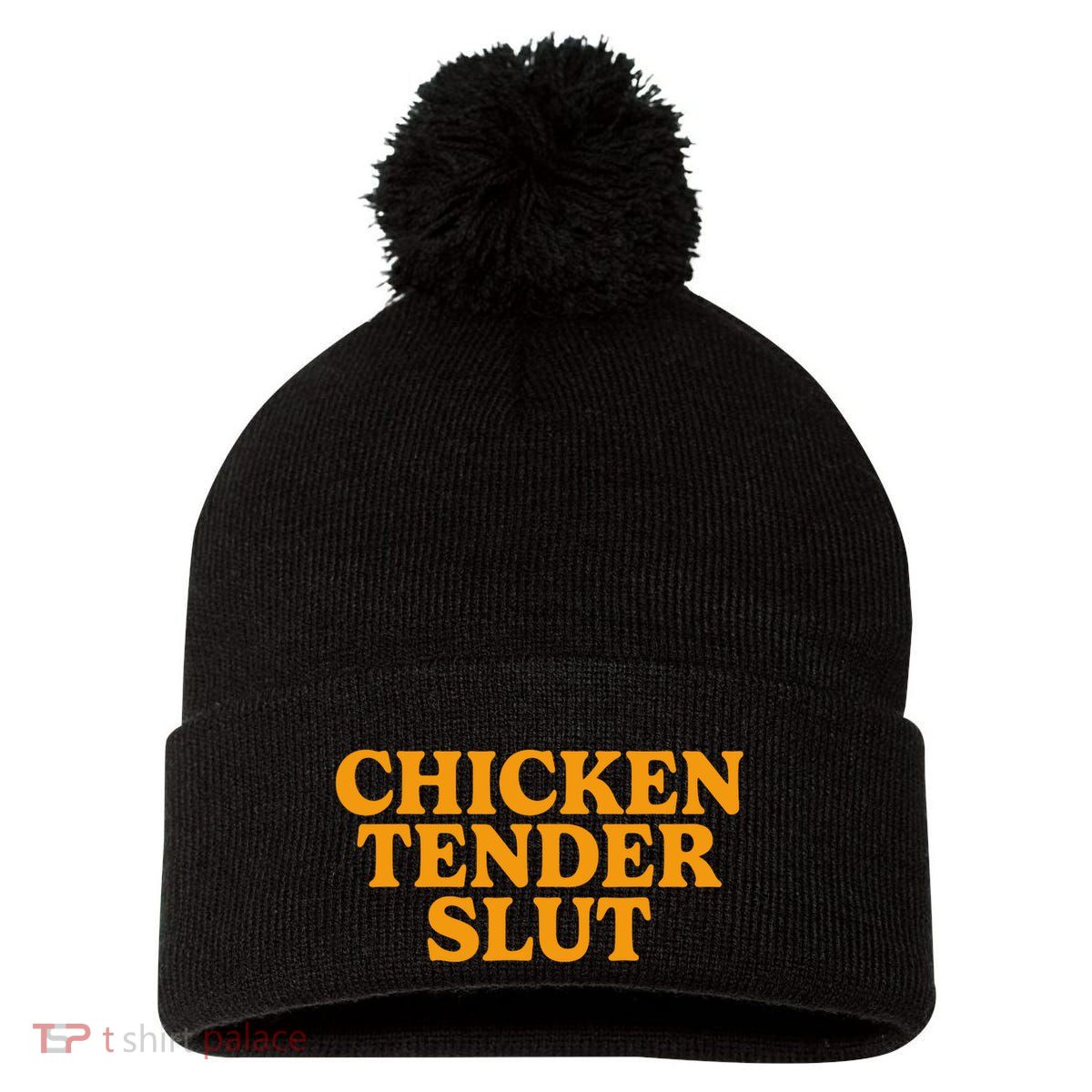 Chicken Tender Slut Pom Pom 12in Knit Beanie