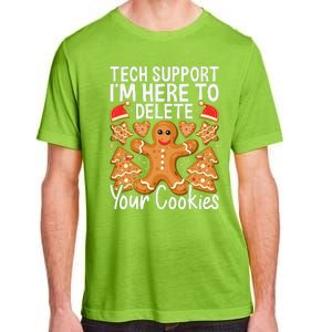 Christmas Tech Support Here To Delete Cookies Xmas Adult ChromaSoft Performance T-Shirt