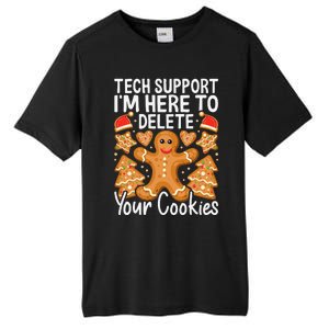 Christmas Tech Support Here To Delete Cookies Xmas Tall Fusion ChromaSoft Performance T-Shirt