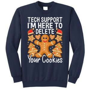 Christmas Tech Support Here To Delete Cookies Xmas Sweatshirt