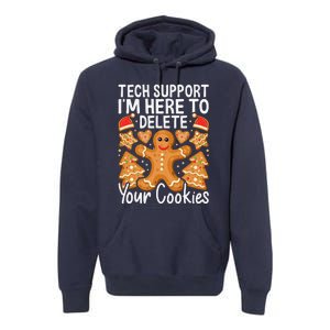 Christmas Tech Support Here To Delete Cookies Xmas Premium Hoodie