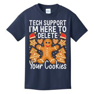 Christmas Tech Support Here To Delete Cookies Xmas Kids T-Shirt