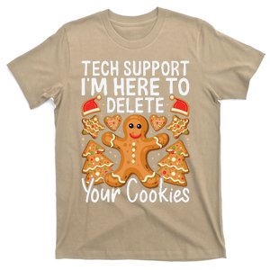 Christmas Tech Support Here To Delete Cookies Xmas T-Shirt