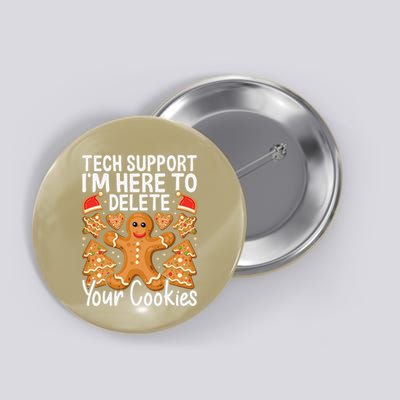 Christmas Tech Support Here To Delete Cookies Xmas Button