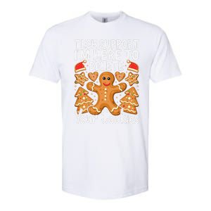 Christmas Tech Support Here To Delete Cookies Xmas Softstyle CVC T-Shirt