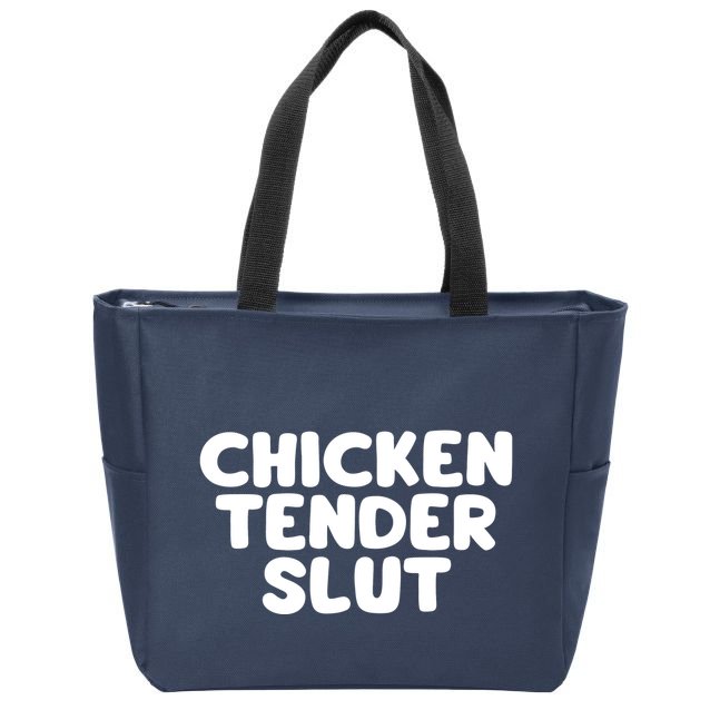 Chicken Tender Slut Zip Tote Bag