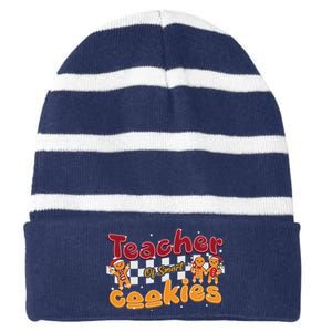 Christmas Tech Support Here To Delete Cookies It Striped Beanie with Solid Band