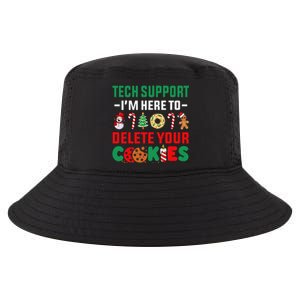 Christmas Tech Support Here To Delete Your Cookies Xmas Cool Cool Comfort Performance Bucket Hat