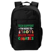 Christmas Tech Support Here To Delete Your Cookies Xmas Cool Daily Commute Backpack