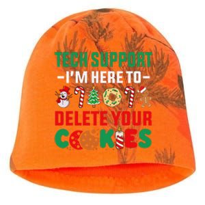 Christmas Tech Support Here To Delete Your Cookies Xmas Cool Kati - Camo Knit Beanie