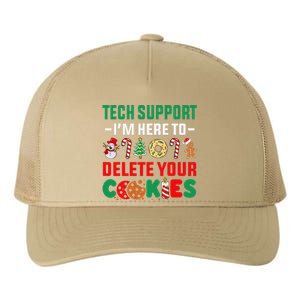 Christmas Tech Support Here To Delete Your Cookies Xmas Cool Yupoong Adult 5-Panel Trucker Hat