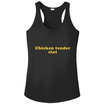Chicken Tender Slut Ladies PosiCharge Competitor Racerback Tank