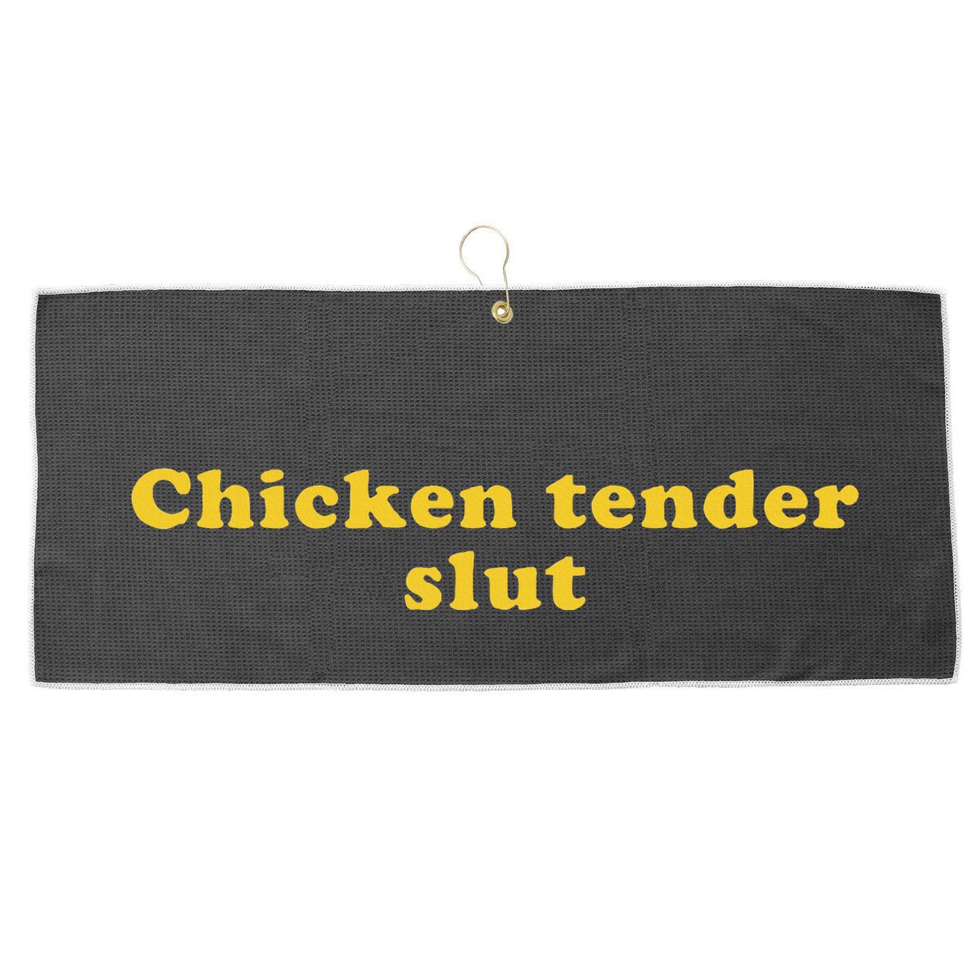 Chicken Tender Slut Large Microfiber Waffle Golf Towel