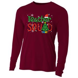 Christmas Teacher Squad Funny Xmas Teachers Crew Cooling Performance Long Sleeve Crew